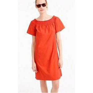 J Crew off shoulder red summer dress